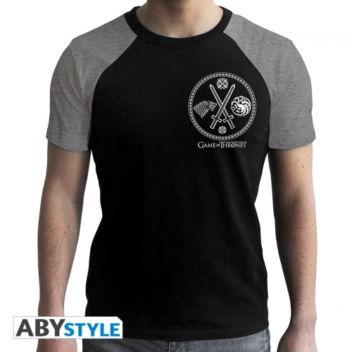 Game Of Thrones - T-shirt Guerre noir & gris
