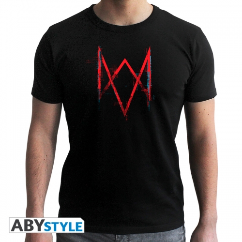 Watch Dogs - T-shirt - Logo Legion -  homme MC black - Basic