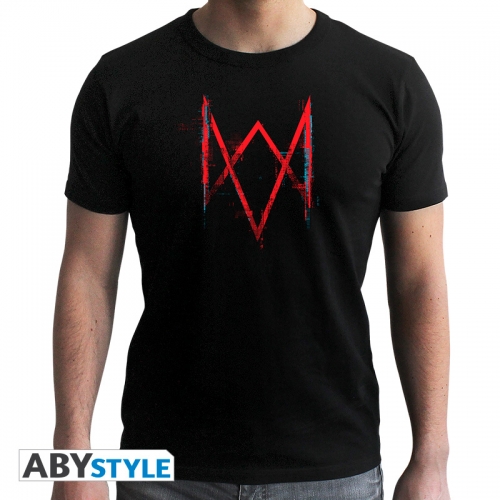 Watch Dogs - T-shirt - Logo Legion - homme MC black - Basic
