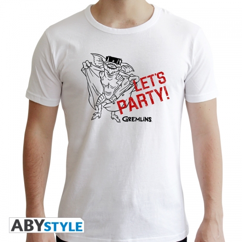 Gremlins - T-shirt Let's Party blanc