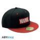 Marvel - Casquette snapback Logo Noir & Rouge