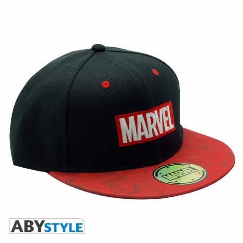 Marvel - Casquette snapback Logo Noir & Rouge