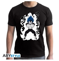 Dragon Ball Super - Tshirt Vegeta Royal Blue homme MC black-New Fit