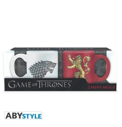 Game Of Thrones - Set 2 mugs à espreso - 110 ml - Stark & Lannisterx2