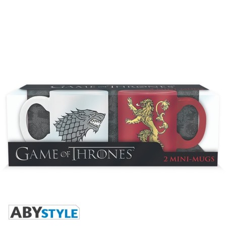 Game Of Thrones - Set 2 mugs à espreso - 110 ml - Stark & Lannisterx2
