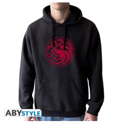 Game Of Thrones - Sweat - Targaryen homme sans zip black