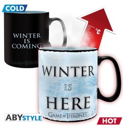 Game Of Thrones - Mug Heat Change - 460 ml - Winter is here- boîte x2