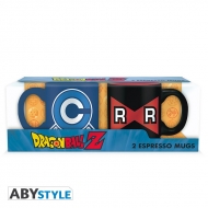 Dragon Ball - Set 2 mugs à espresso Capsule C VS Ruban R