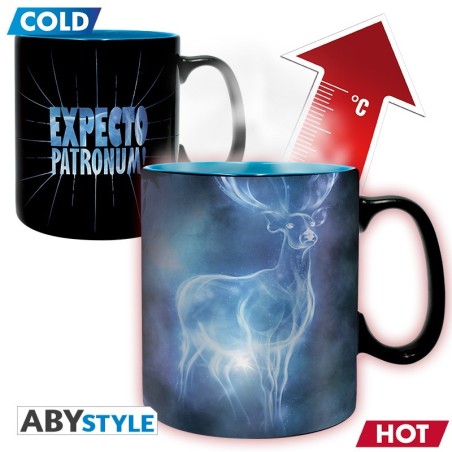 Harry Potter - Mug Heat Change - 460 ml - Patronus - avec boîte x2