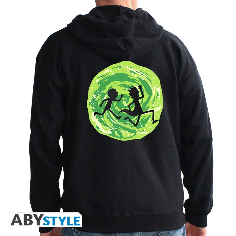 Rick And Morty - Sweat - Portail homme black Rick And Morty - Sweat - Portail homme black