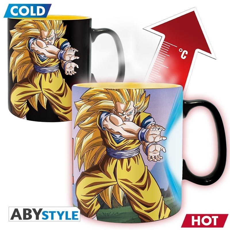 Dragon Ball - Mug Heat Change - 460 ml - DBZ/Kamehameha-avec boîte x2
