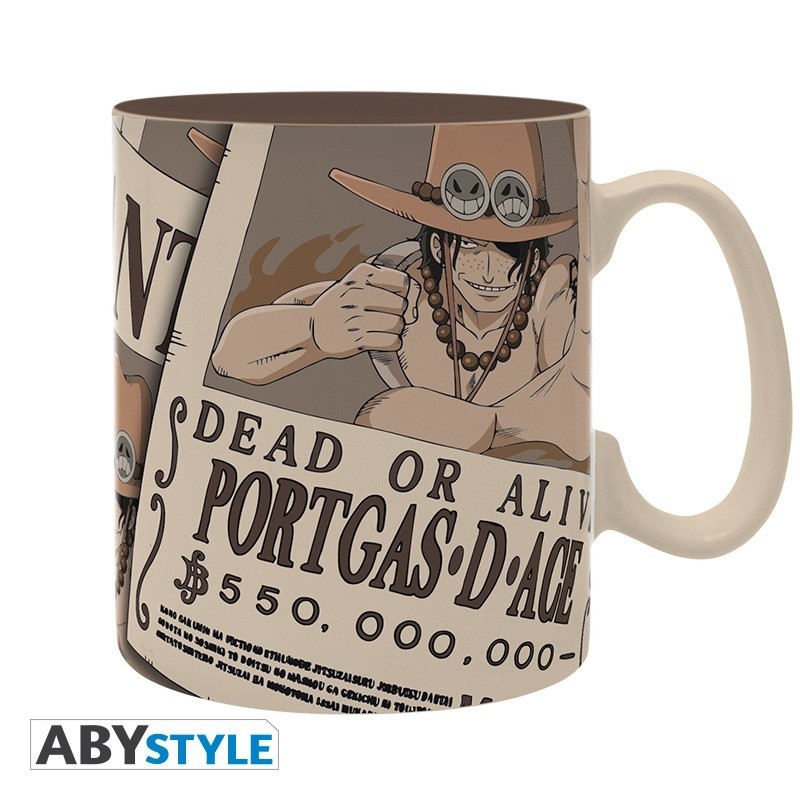 One Piece - Mug - 460 ml - Wanted Ace - avec boîtex2