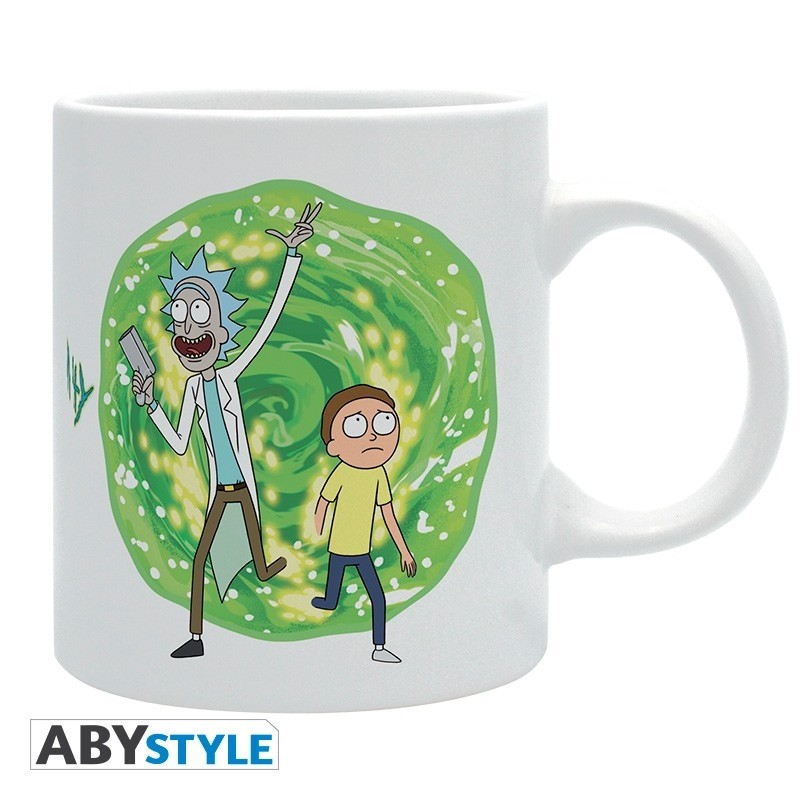 Rick And Morty - Mug - 320 ml - Portail - subli - avec boîte x2