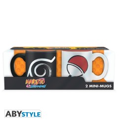 Naruto Shippuden - Set 2 mugs à espresso - 110 ml - Konoha & Uchihax2