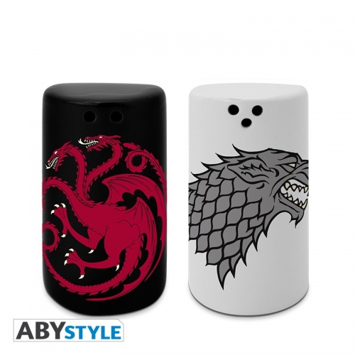 Game Of Thrones - Salière & Poivrière Stark & Targaryen