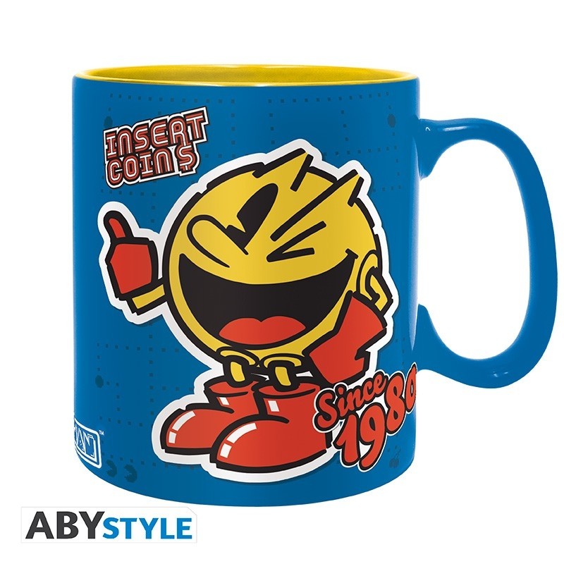 Pac -MAN - Mug - 460 ml - Rétro -  avec boîte x2