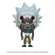 Rick & Morty - Figurine POP! Rick w/ Glorzo 9 cm