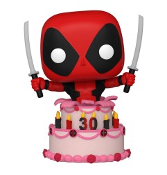 Marvel - Deadpool 30th Anniversary Figurine POP! Vinyl Deadpool in Cake 9 cm