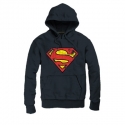 Superman - Sweat à capuche Logo noir