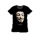 V pour Vendetta - T-Shirt Mask noir