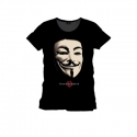 V pour Vendetta - T-Shirt Mask noir