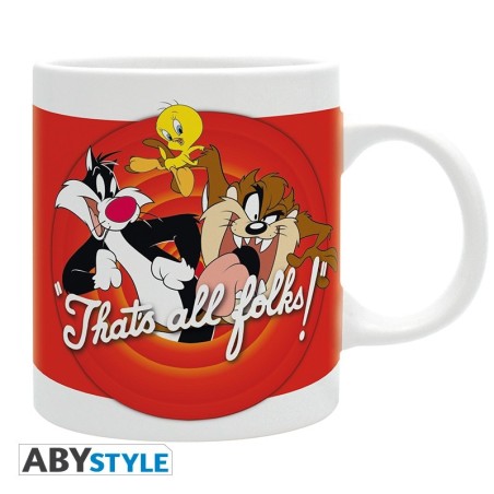 Looney Tunes - Mug - 320 ml - C'est fini les amis - subli- boîte x2