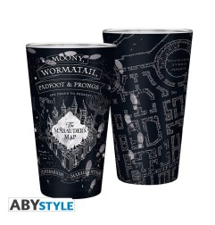Harry Potter - Verre XXL - 400 ml - Carte du Maraudeur - Mate x2