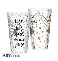 Disney - Verre XXL - 400 ml - Clochette Dorée - Paillettes x2