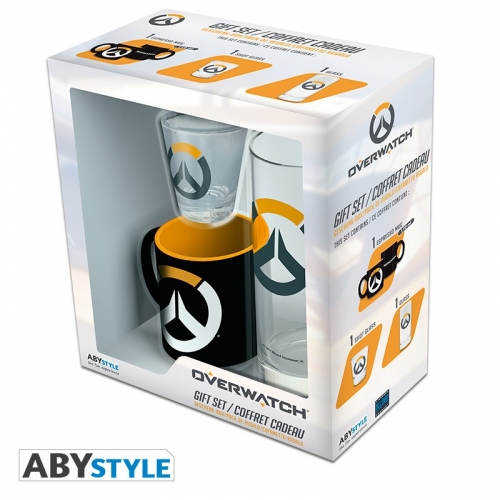 Overwatch - Pack Verre 29cl + Shooter + Mini Mug Logo Overwatch