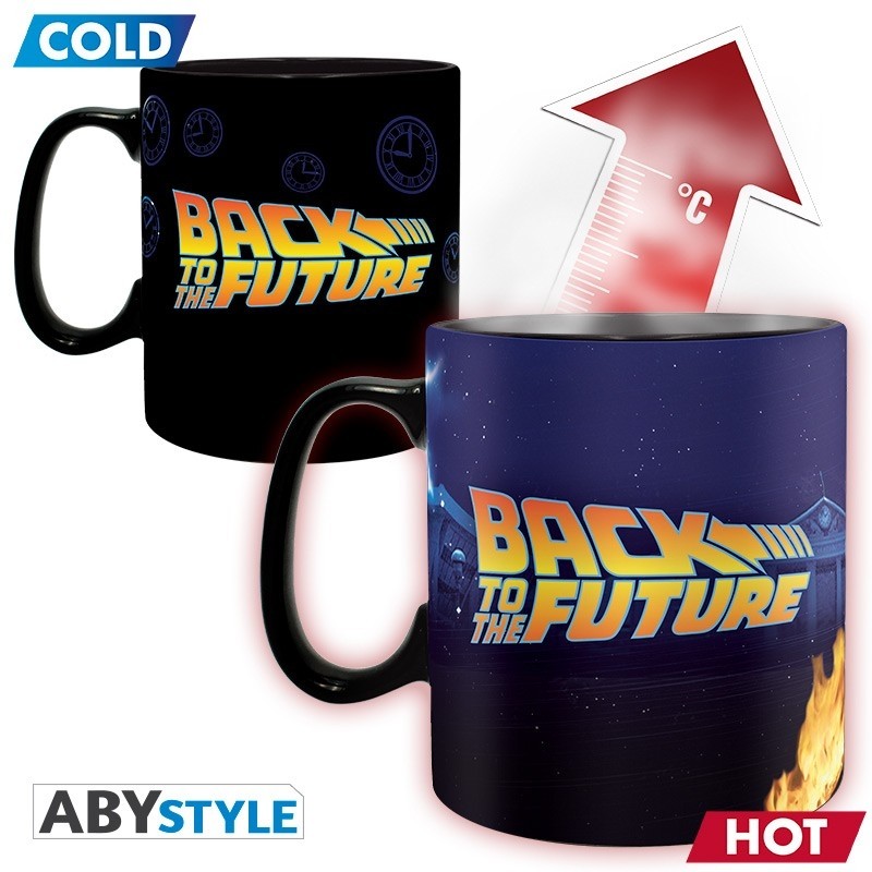 Retour Vers Le Futur - Mug Heat Change - 460 ml Time Machine x2
