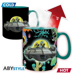 Rick & Morty - Mug Heat Change - 460 ml -Vaisseau - boîte x2