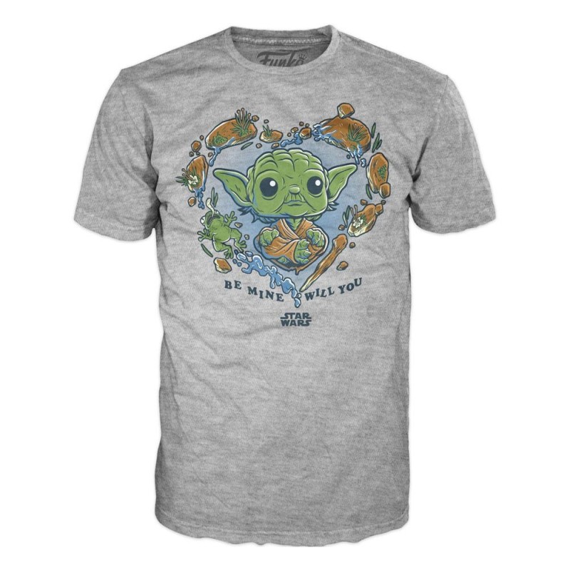 Star Wars - Loose POP! Tees T-Shirt Be Mine Yoda 