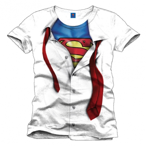 Superman - T-Shirt Clark Kent white