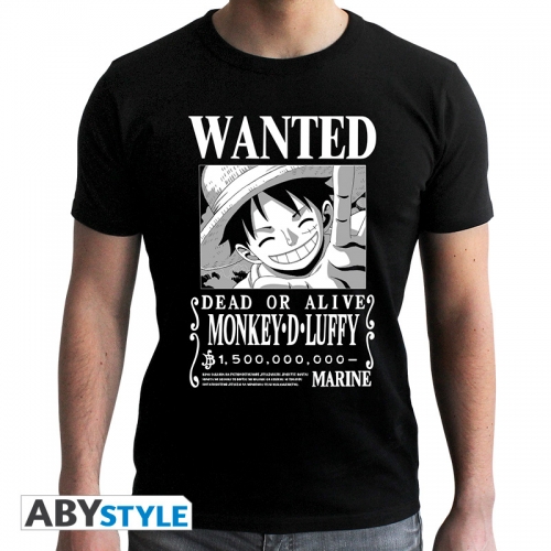 One Piece - T-shirt Wanted Luffy