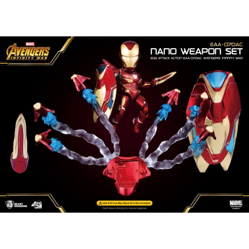 Avengers Infinity War - Accessoires pour figurine Egg Attack Iron Man Mark 50 Nano Weapon Set