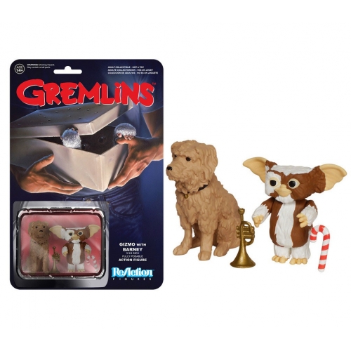 Gremlins - Figurine ReAction Gizmo & Barney 6 cm