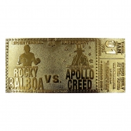 Rocky - Réplique 45th Anniversary Bicentennial Superfight Ticket (plaqué or)