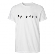 Friends - T-Shirt Logo Rolled Up Sleeves 