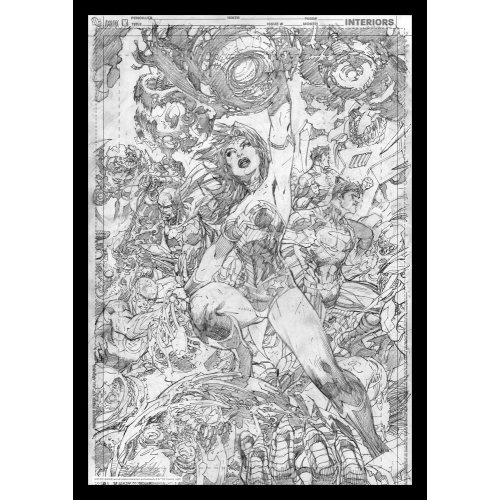 DC Comics - Lithographie Wonder Woman Comic Book Art Print 42 x 30 cm