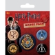 Harry Potter - Pack 5 badges Hogwarts