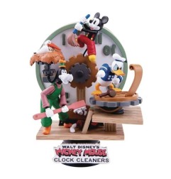 Disney - Mickey Mouse diorama PVC D-Stage Clock Cleaners 15 cm