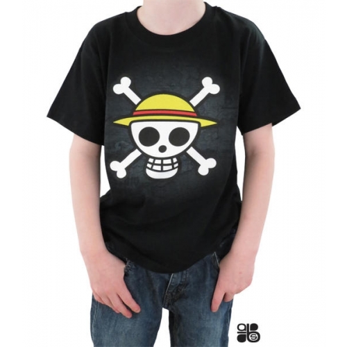 ONE PIECE - Tshirt Skull with map enfant MC black - basic