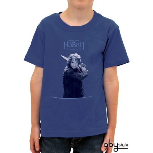 THE HOBBIT - Tshirt Bilbo enfant MC blue basic