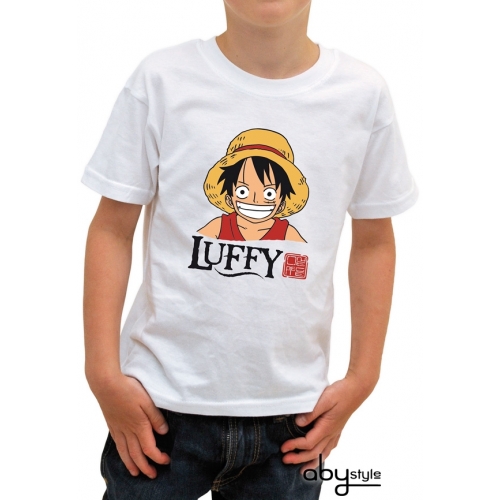 ONE PIECE - Tshirt Luffy Head enfant MC white - basic