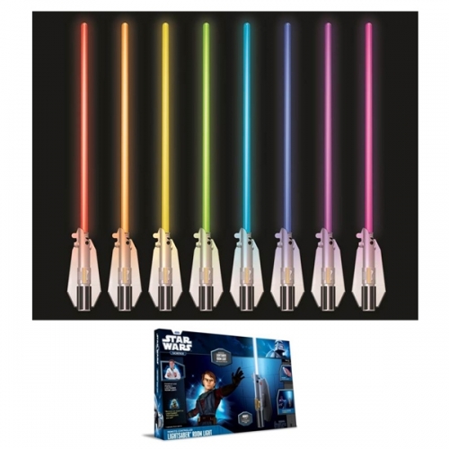 STAR WARS - Sabre Laser Déco Lumineuse Deluxe 8 Couleurs