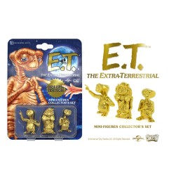 E.T. l'extra-terrestre - Pack 3 mini figurines Collector's Set Golden Edition 5 cm
