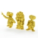 E.T. l'extra-terrestre - Pack 3 mini figurines Collector's Set Golden Edition 5 cm