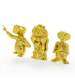 E.T. l'extra-terrestre - Pack 3 mini figurines Collector's Set Golden Edition 5 cm