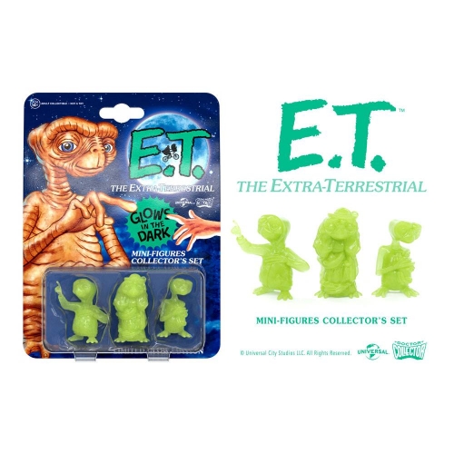 E.T. l'extra-terrestre - Pack 3 mini figurines Collector's Set Glowing Edition 5 cm