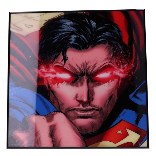 Superman - Décoration murale Crystal Clear Picture Rebirth 32 x 32 cm